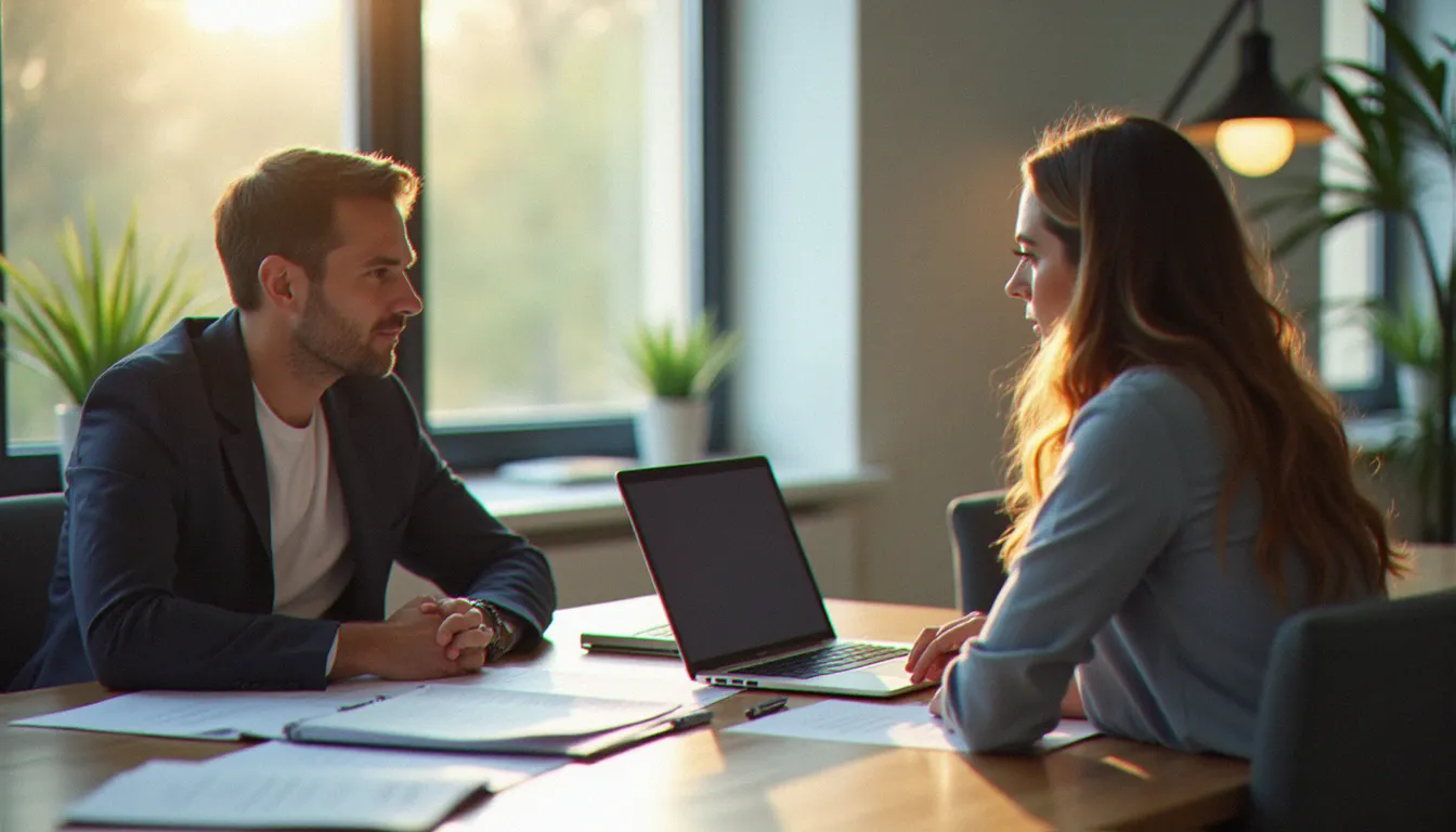 Un conseiller en formation professionnelle accompagnant un salarié normand dans le choix et le financement de son parcours de formation
