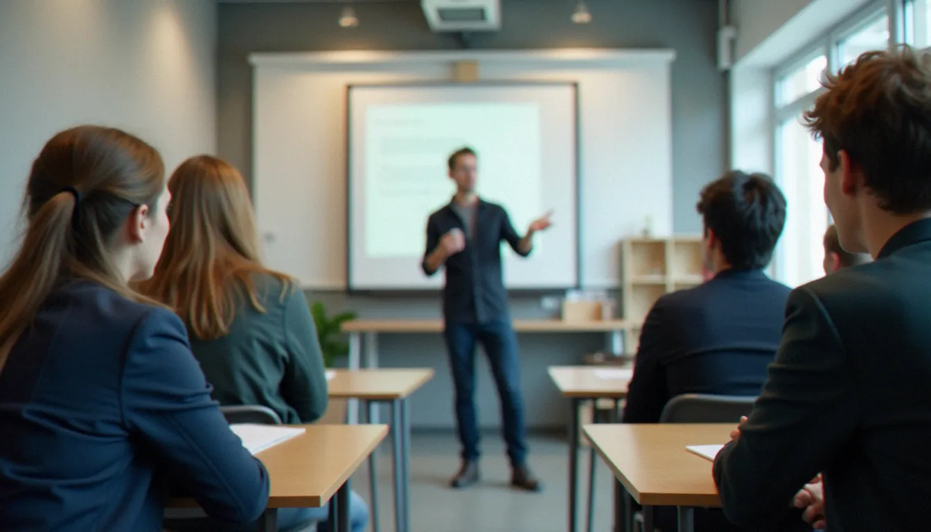 Stagiaires adultes en reconversion professionnelle suivant une formation qualifiante éligible à la POEI dans un centre de formation certifié Qualiopi en Basse-Normandie