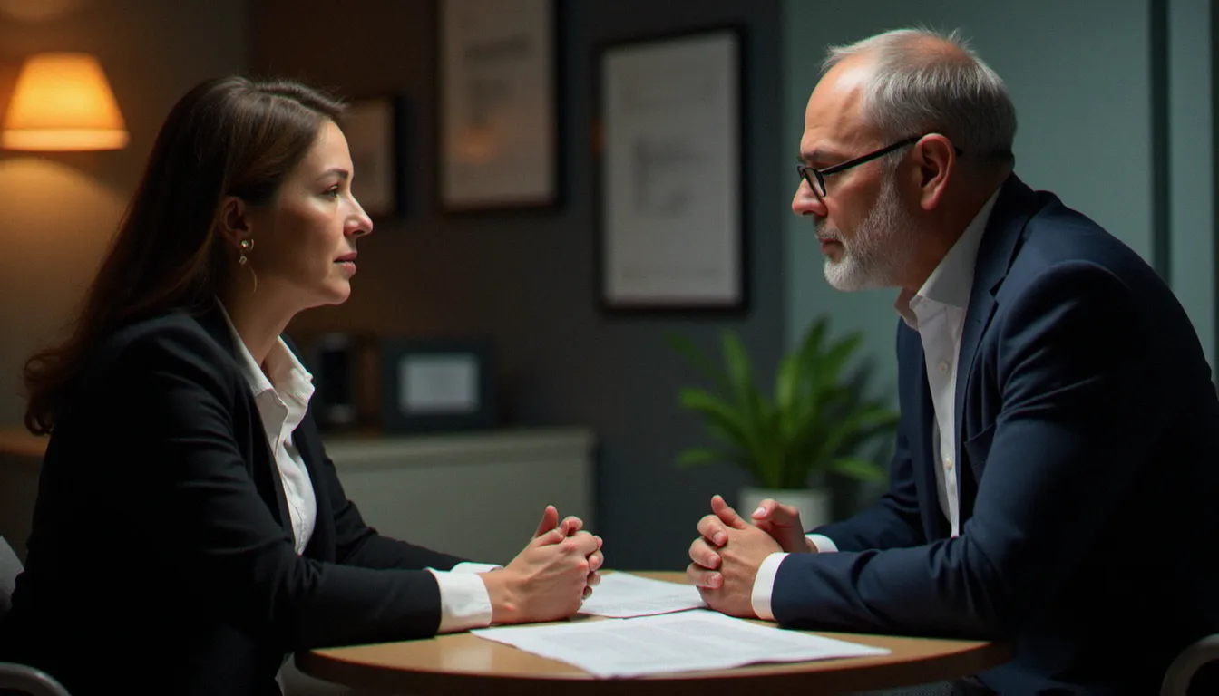 Entretien de conseil en formation entre un consultant et un salarié normand pour choisir la bonne formation dans la liste des formations CPF disponibles