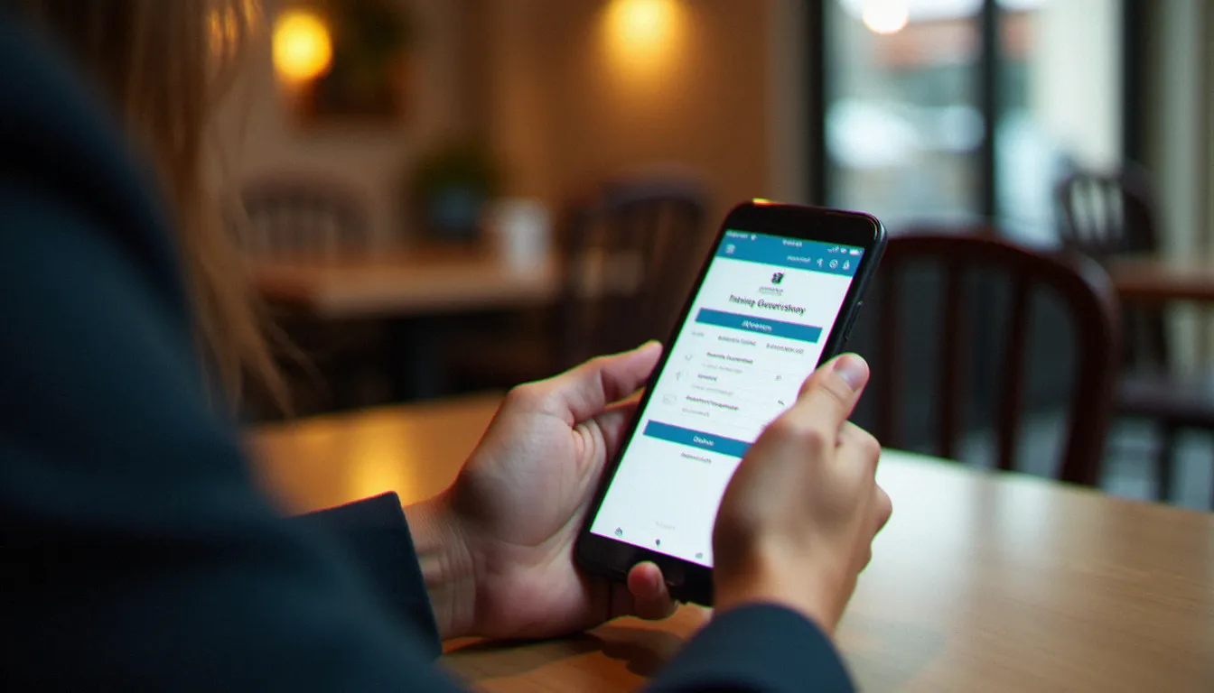 Une salariée vérifiant le solde de son compte CPF sur l'application Mon Compte Formation pour évaluer son capital formation disponible