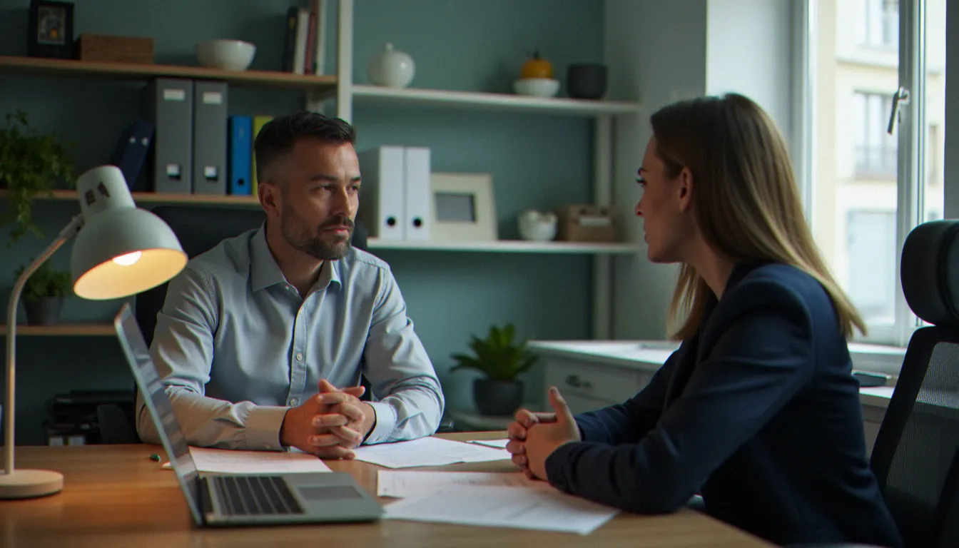 Un conseiller en évolution professionnelle accompagnant un salarié dans le choix d'une formation CPF adaptée à son profil