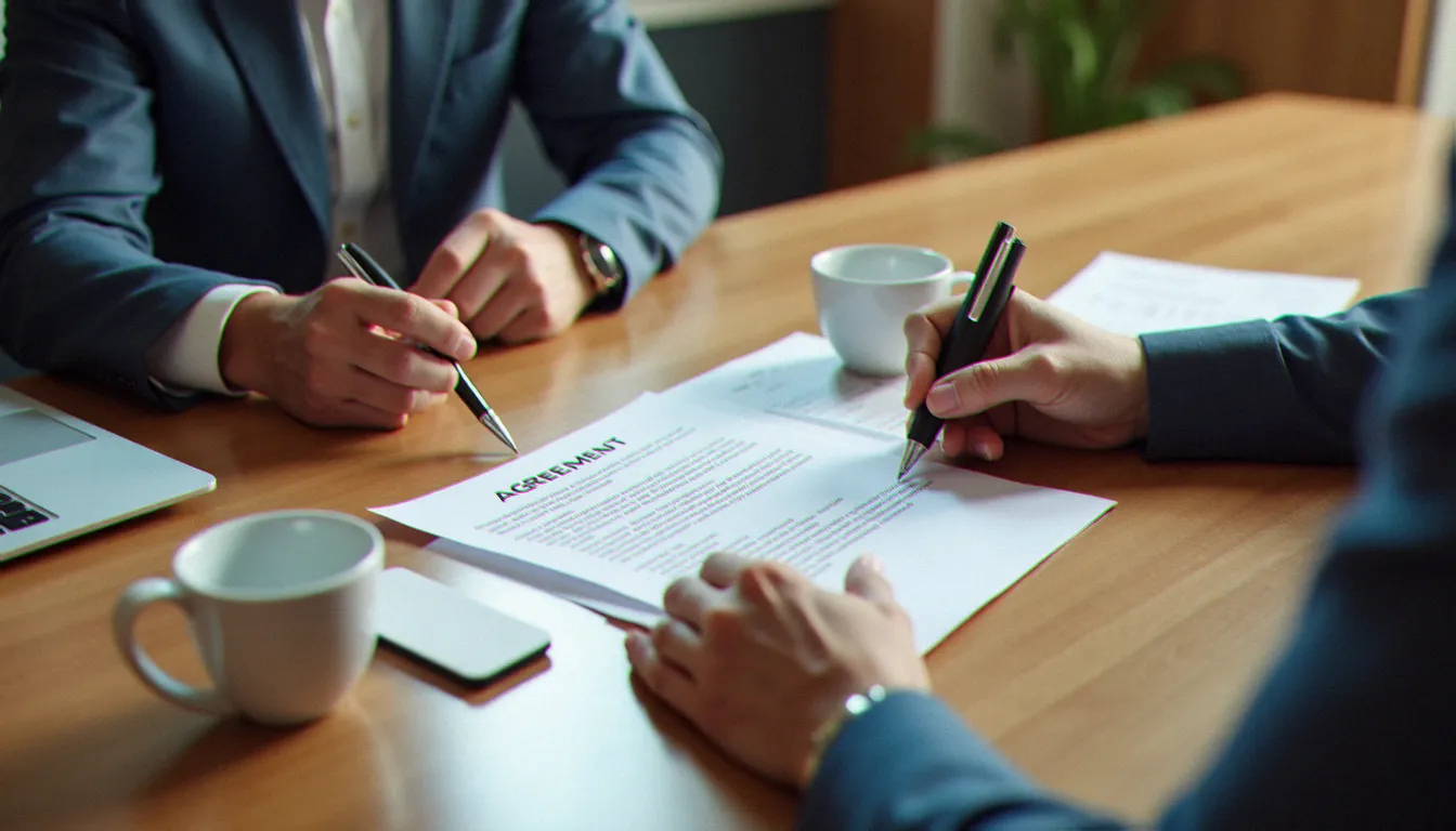 Signature d'une convention tripartite POEI entre un employeur, un organisme de formation et France Travail