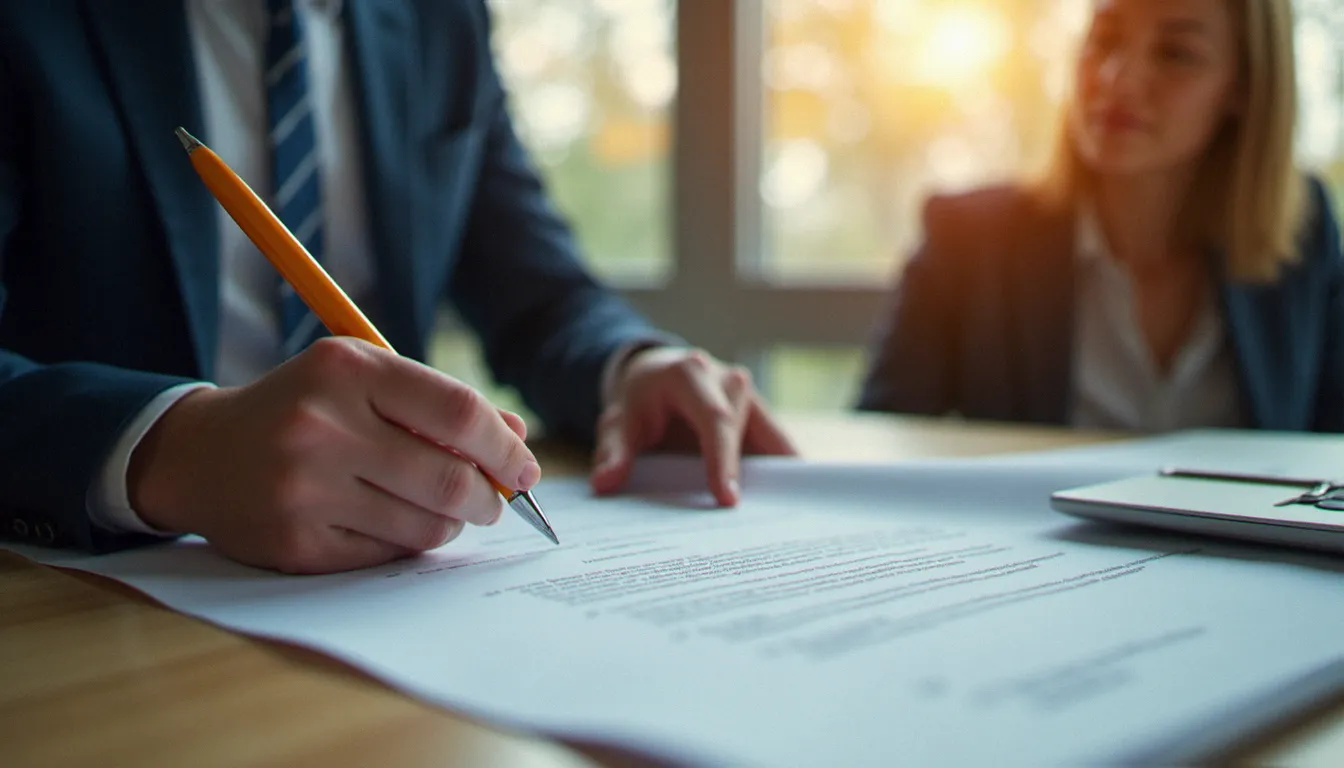 Conseiller France Travail et demandeur d'emploi examinant ensemble une convention POEI, moment clé pour comprendre les conditions de rémunération du stagiaire