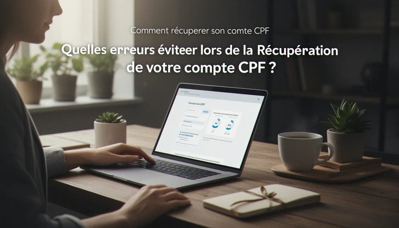 Quelles erreurs éviter lors de la récupération de votre compte CPF ? — comment récupérer son compte cpf
