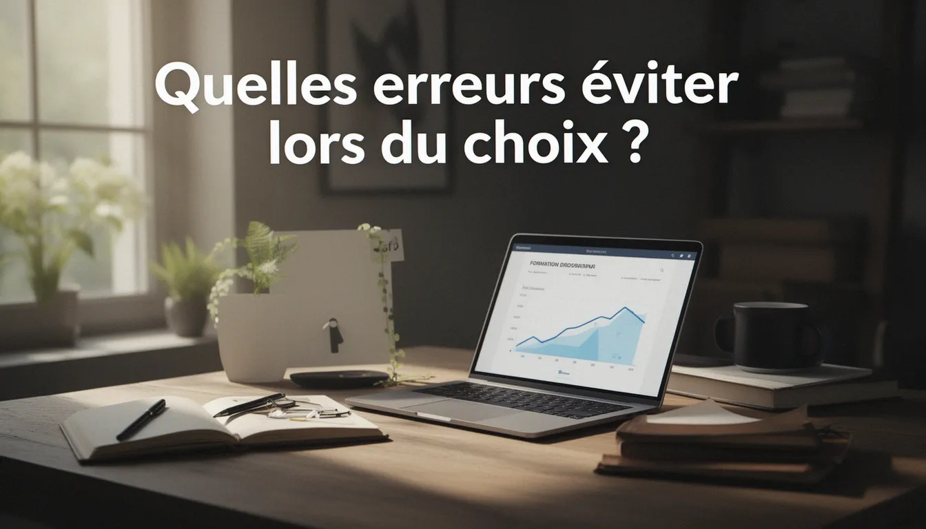 Quelles erreurs éviter lors du choix ? — formation dropshipping cpf