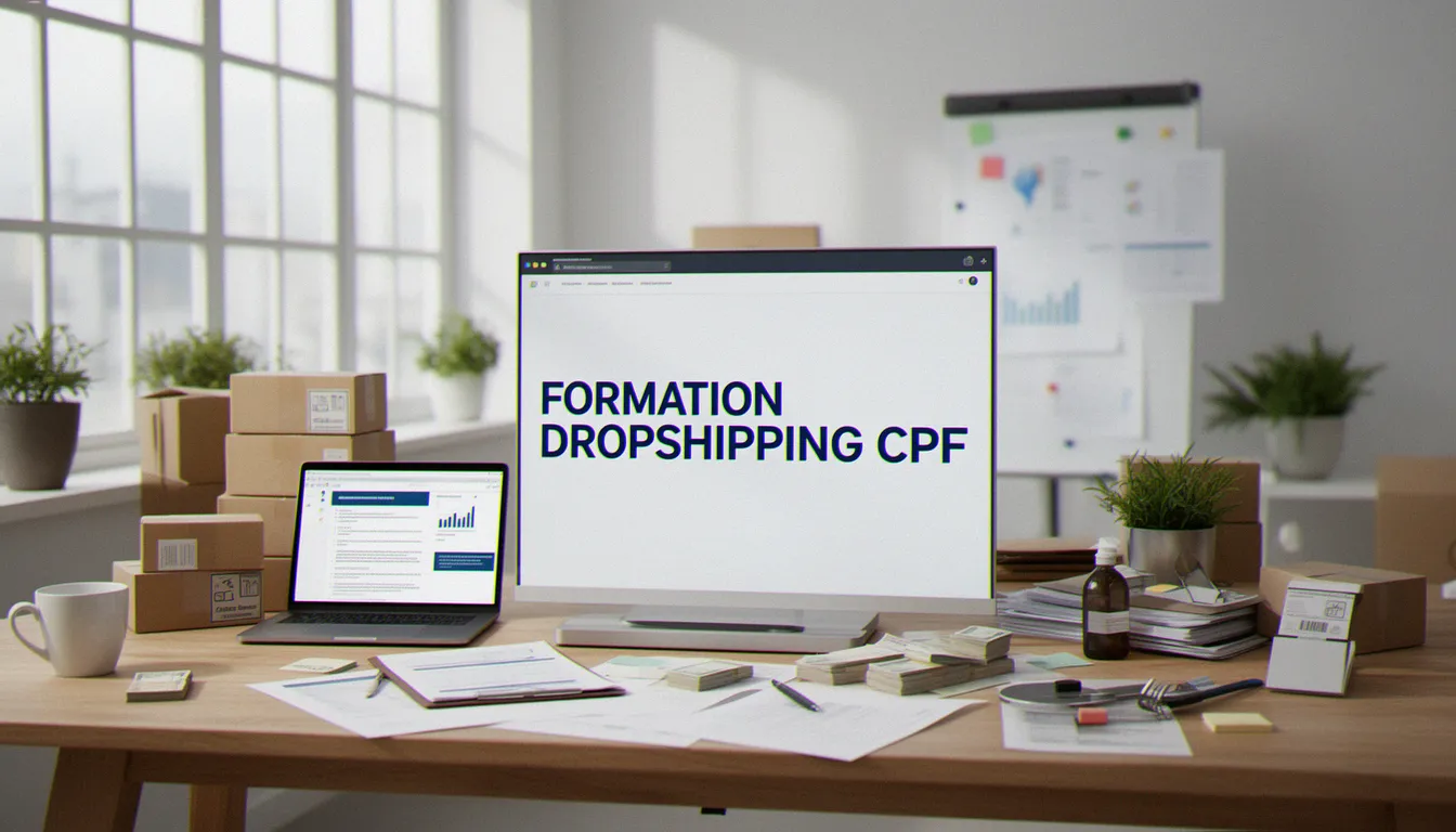 Illustration de formation dropshipping cpf