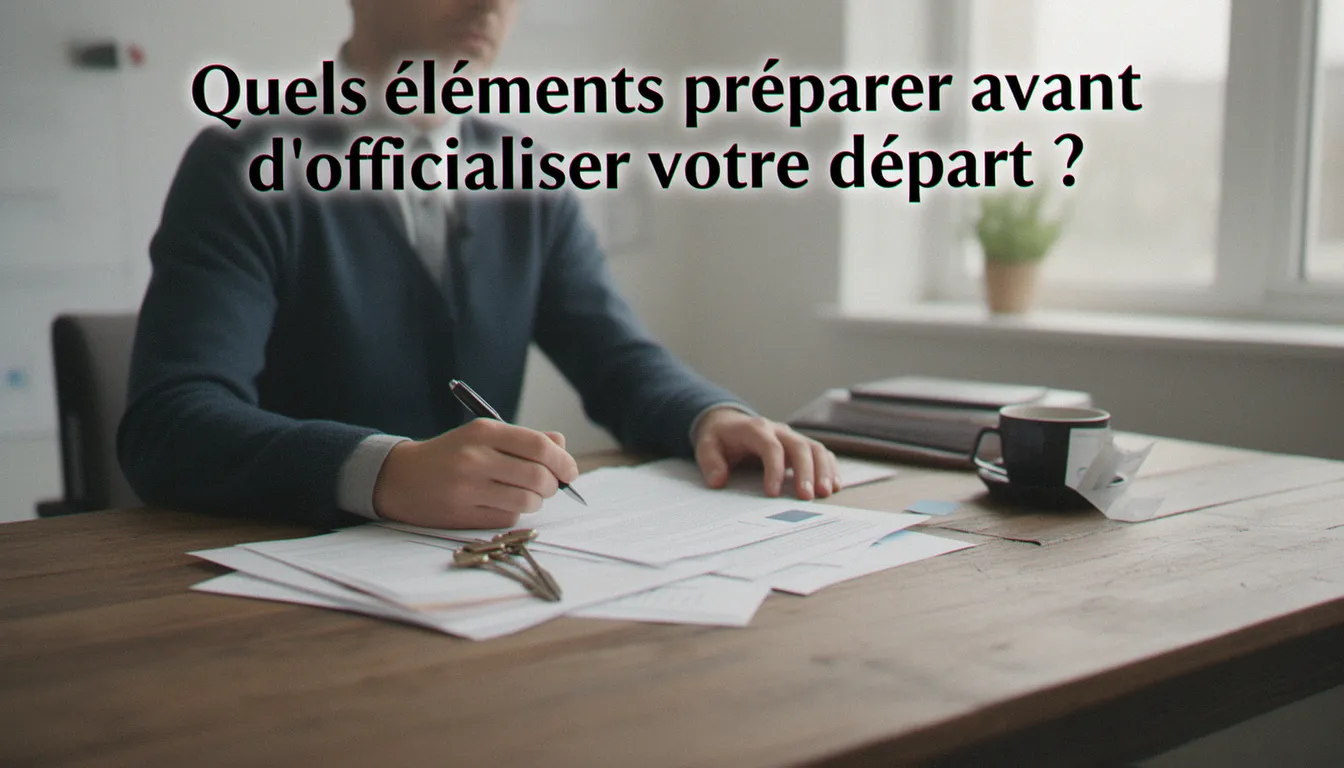 Quels éléments préparer avant d'officialiser votre départ ? — poei démission