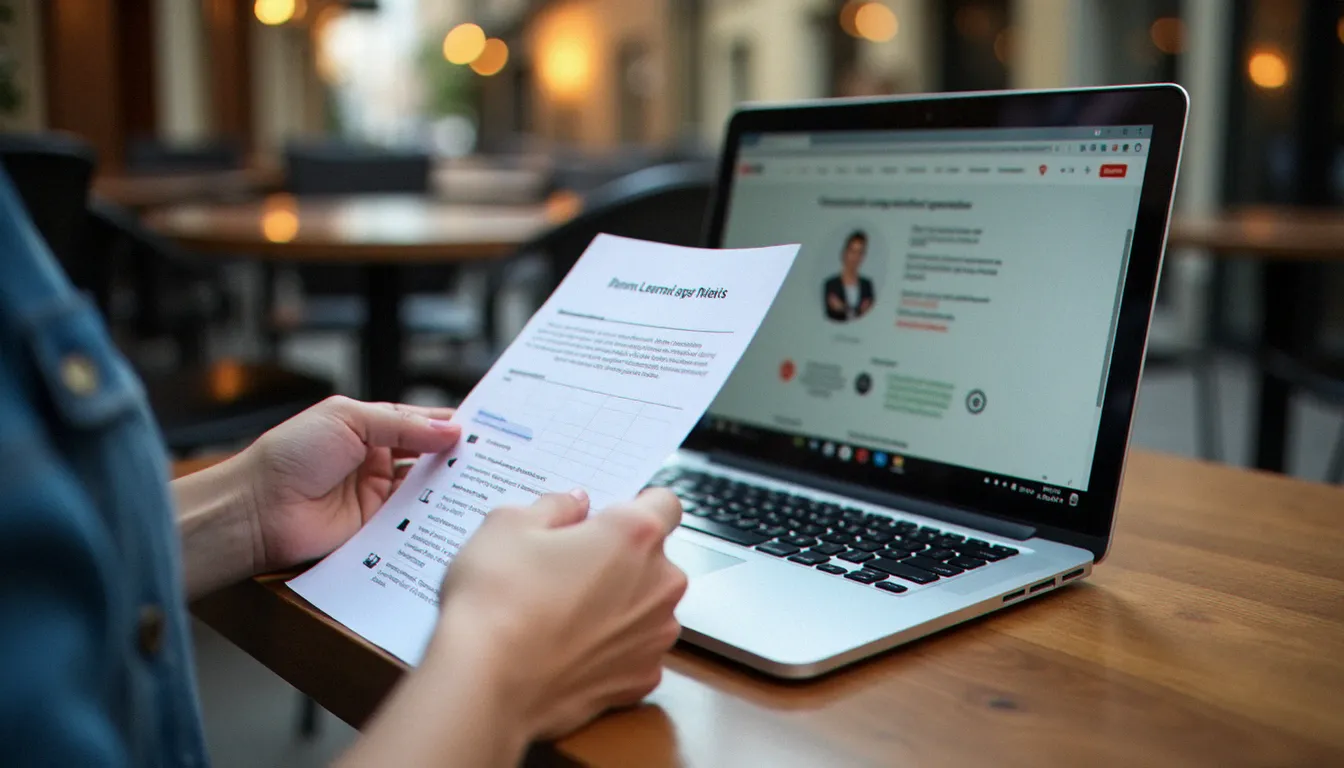 Mains tenant une liste de critères de sélection pour comparer les formations CPF disponibles sur une plateforme en ligne